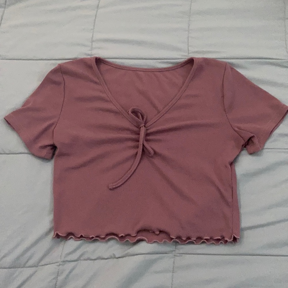 Shein tied cropped top